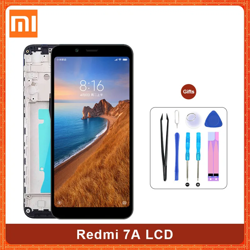 ЖК-дисплей для Xiaomi Redmi 7A с сенсорным экраном 5 45 дюйма и дигитайзером рамкой