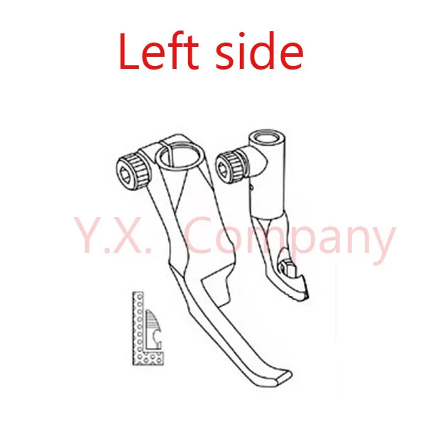 left side 1 пара(2 шт.) Промышленная швейная машина для швейной машины DURKOPP 367/867 - Цвет: left side