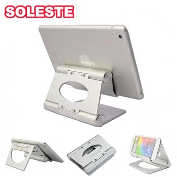 

SOLESTE Cellphone Bracket Universal metal Tablet smartPhone Desktop Stand Holder for iphone 11 iPad Pro Huawei Asus kindle Stand