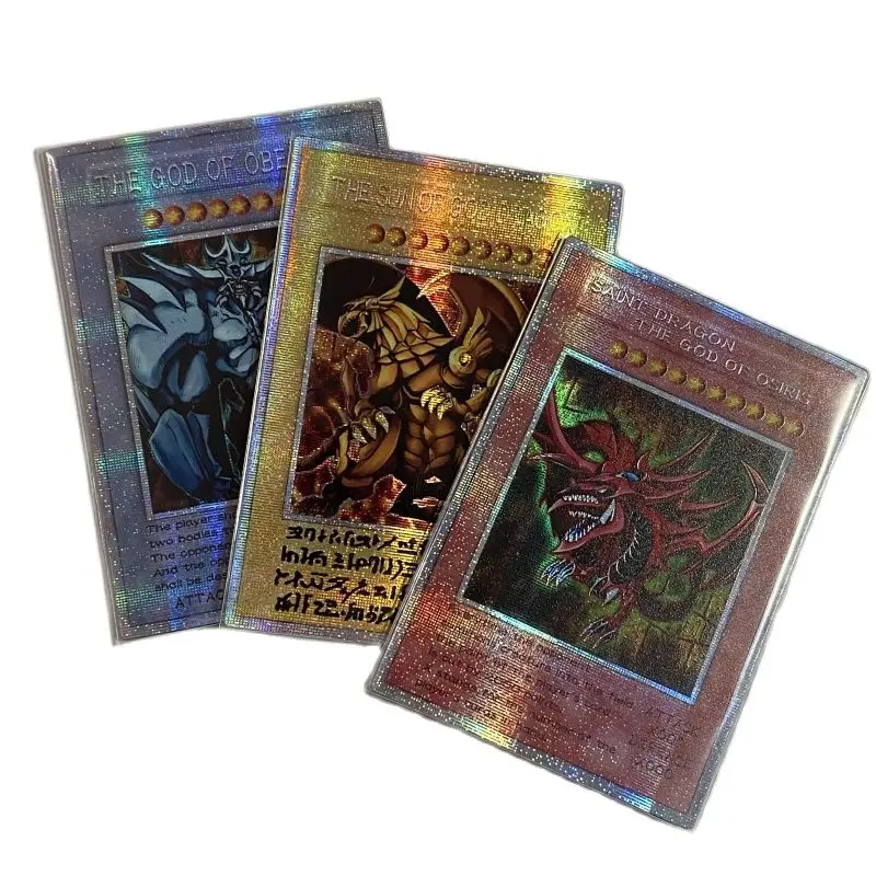 

Yu-Gi-Oh PSER The Winged Dragon of Ra/Obelisk the Tormentor/Slifer the Sky Dragon Anime English Collection Card （Not original）