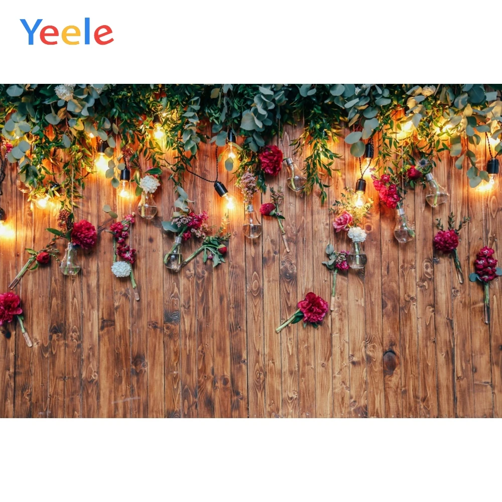 

Spring Flower Light Wood Wedding Photocall Baby Shower Backdrop Photography Background For Photo Studio Vinyl Photophone Shoot
