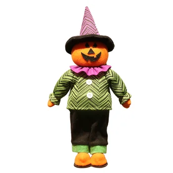 

1 pc Halloween Decoration Standing Adorable Party Desktop Pumpkin Doll Kids Toy Ornaments Gift for Office
