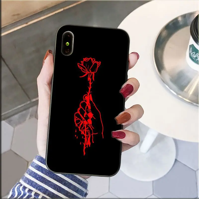 A11 MaiYaCa светящаяся Роза в темноте аксессуары для телефонов Чехол для iPhone 11 Pro XS MAX XS XR 8 7 6 Plus 5 5S SE - Цвет: A11
