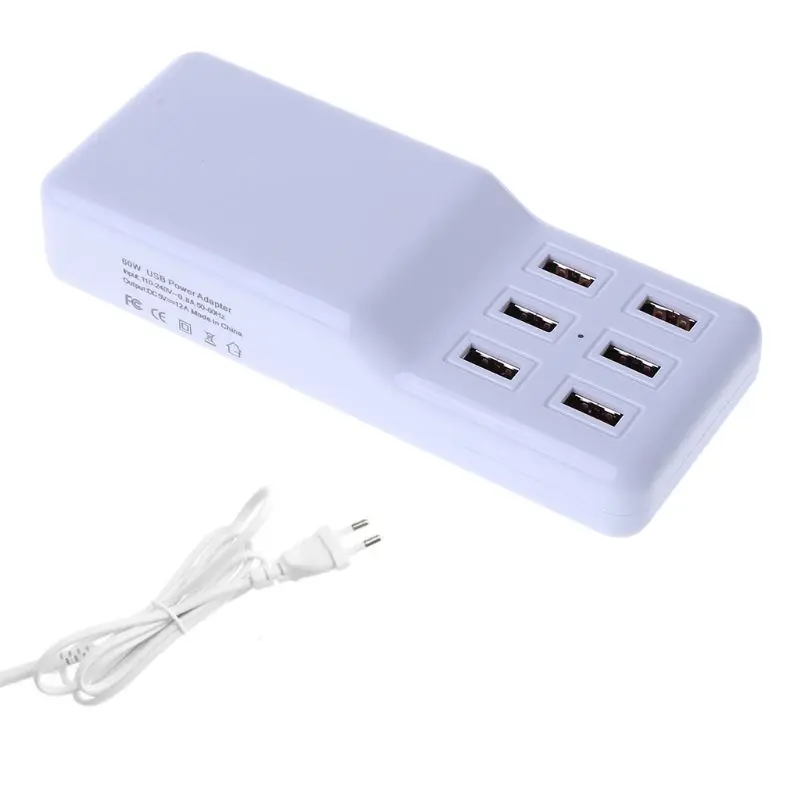 1 комплект 6 USB порт зарядное устройство смарт-адаптер быстрая зарядная станция Док-станция для Android samsung iPhone iPad аксессуары для мобильных телефонов H7ED