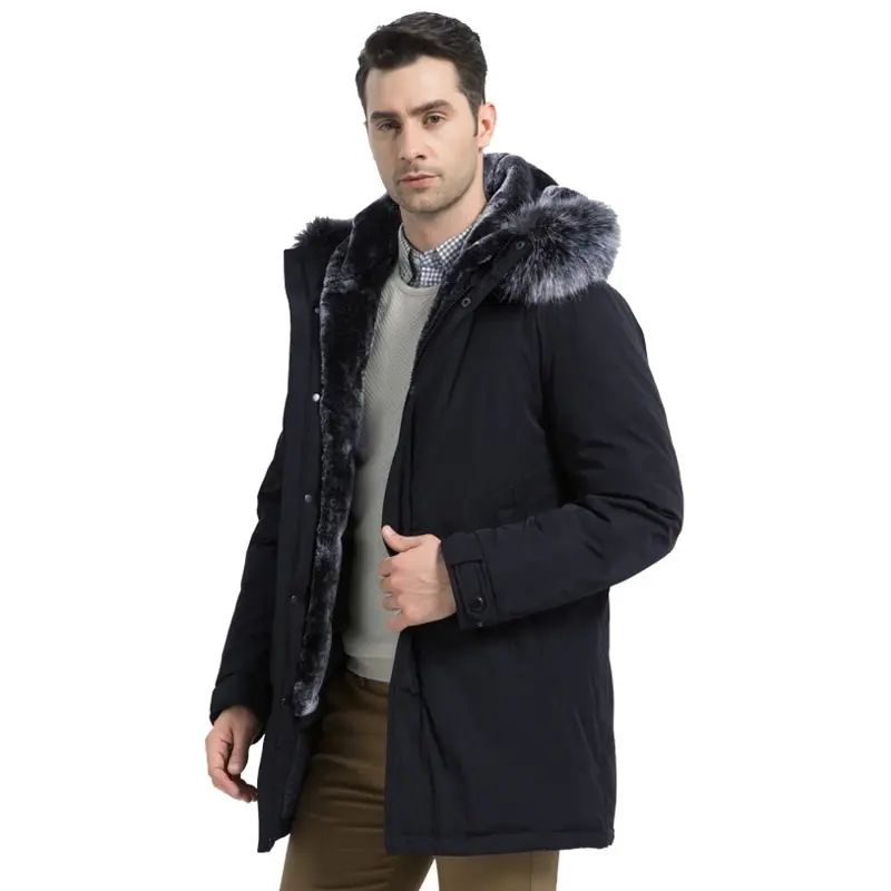 ICEbear2019 Новая зимняя мужская куртка с капюшоном Мужская куртка высокого качества Мужская одежда Модный бренд мужское пальто MWD19928D