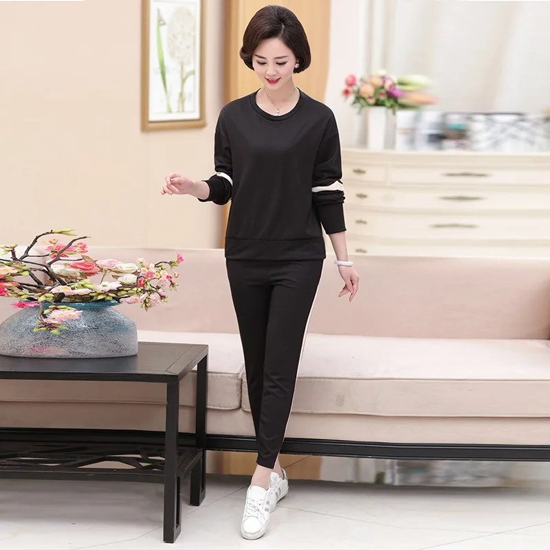 

Mom Autumn Clothing Tops Fashion Long-sleeved T-shirt Middle-aged WOMEN'S Long Sleeve Undershirt Western Style Middle Aged And E