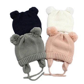 

Baby Girl Boy Winter Hat Baby Soft Warm Beanie Hat Crochet Elasticity Knit Hats Children Casual Warm Cap For Children Clothes