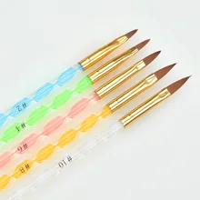 Маникюрный Инструмент спиральный стержень Хрустальная ручка diao hua bi Glazeda фототерапия Хуа Би акриловые балясины 5 веток