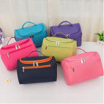 

New Waterproof Men Hanging Makeup Bag Nylon Travel Organizer Cosmetic Bag for Women Necessaries Make Up Case Wash Toiletry Bag