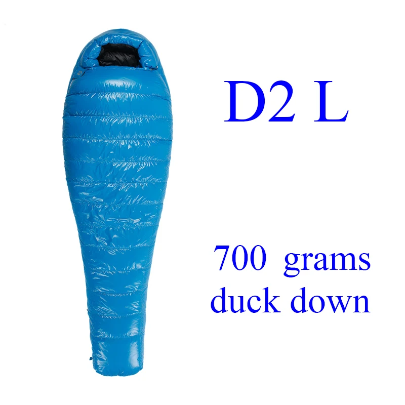 D2 L Blue Aegismax D2/D3/D4/D5 открытый белый утиный пух Зимний Мумия спальный мешок UL серии - Цвет: D2 L Blue