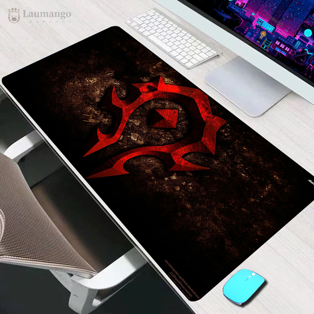 of Warcraft Illidan Mouse Pad  Varmilo Gaming Accessories Computer Mousepad Keyboard XXL Gamer Carpet 900x400 LOL Desk Mat
