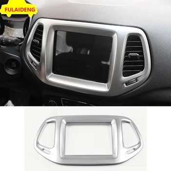

For Jeep Compass 2017-2018 8.4 Inch Screen Car Radio Dashboard GPS Frame Panel Cover Navigation Cover Trim