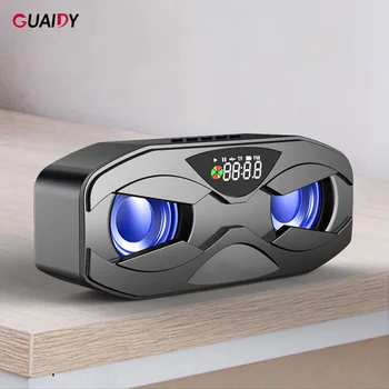 

Light LED Display Speaker Wireless Bluetooth V5.0 3D Stereo Music Bass Colorful For Samsung IOS Phone Handsfree Simple Home