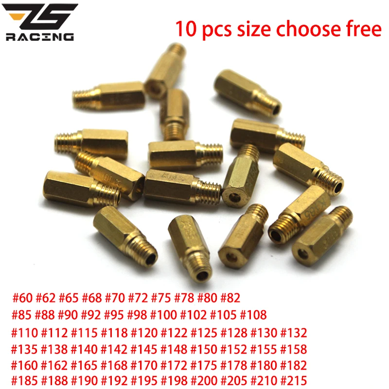 ZS Racing 10 шт. M5 Main Jet для Keihin OKO/KOSO/PWK/BD/CRS/ FCR/FCR MAX/PD/PE/ PJ/PWM карбюратор|Карбюратор| |