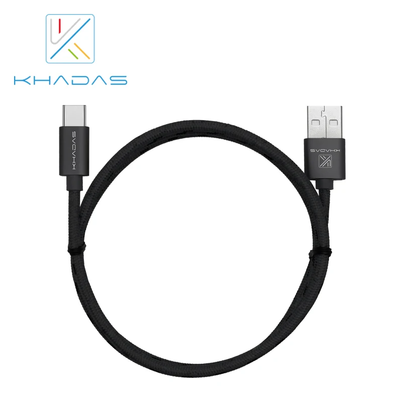 Кабель Khadas USB 2 0 Type C длиной 1 метра Алюминиевый металлический чехол|Аксессуары для