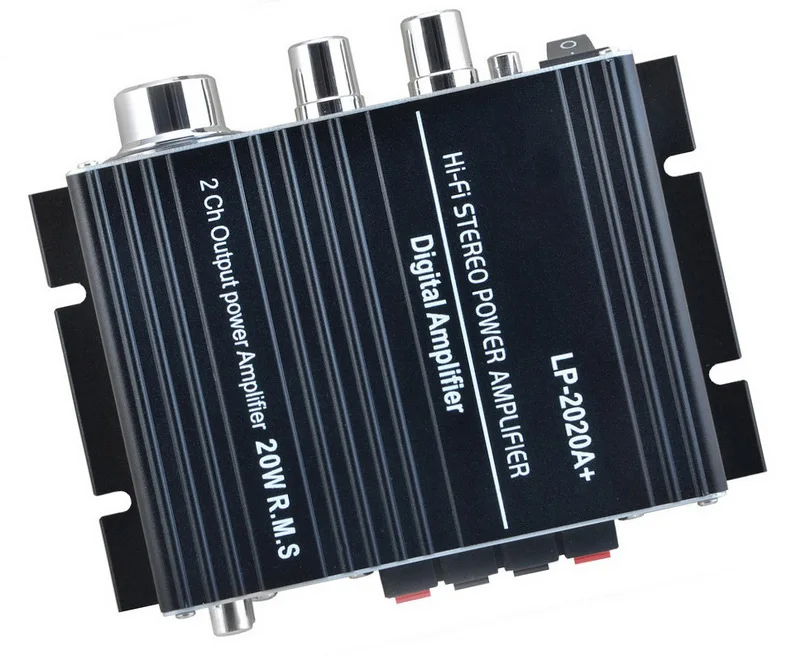 LP2020A+ USB цифровой усилитель автомобильный усилитель подключение к динамику или сабвуферу