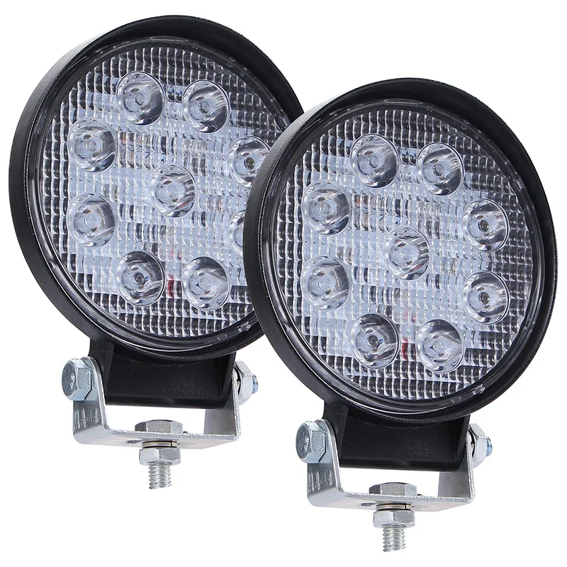 

Led Light Bar 2Pcs 4 Inch 90W 9000Lm Round Spotlight Pod Off Road Fog Driving Roof Bar Bumper For Jeep,Suv Truck, Hunters