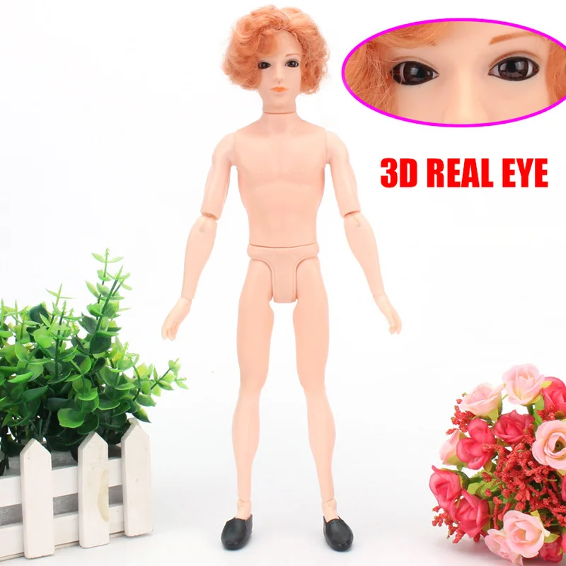 30 см Кукла человек Bjd 3D настоящие ГЛАЗА 14 шарнирная кукла-Мальчик Мужской голый тело бойфренд принц Обнаженная кукла DIY обучение, игрушки для детей,заколки заколка заколки для волос детские расческа корейская косм