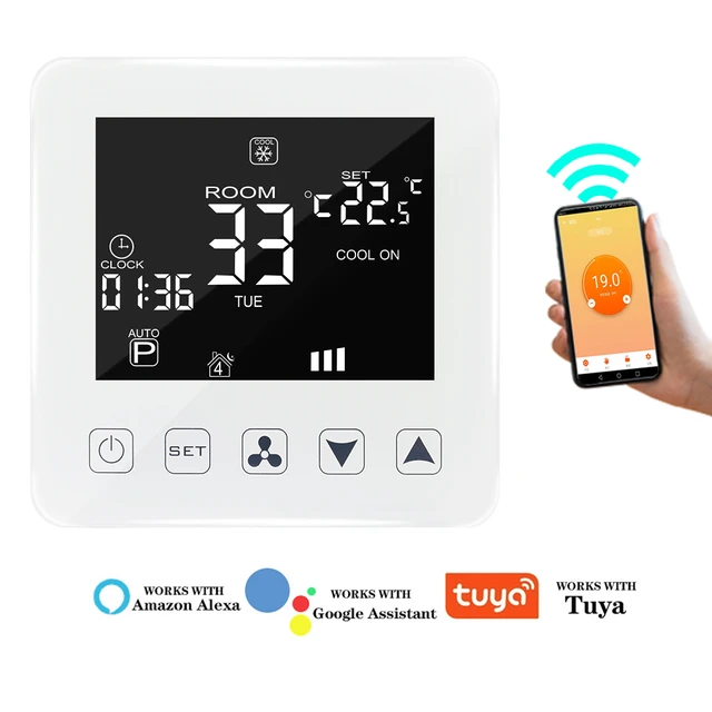 WiFi Smart Thermostat AC 200~240V 5A Floor Heating Thermostat Controller  WiFi for Central Air