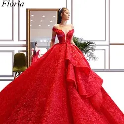 Новые великолепные красные вечерние платья трапециевидной формы кружевной кафтан платье для выпускного вечера длинный блестящий мужской костюм Платья vestidos de fiesta - Цвет: as picture