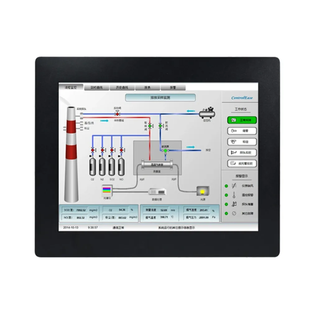 17 Inch 2MM Ultra Thin TouchScreen Panel PC Embedded Computer with COM LPT Partaker Z15T (4)