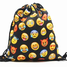 Новая стильная 3D цифровая сумка со стягивающим шнурком и напечатанным текстом рюкзак сумка Единорог для хранения покупок рюкзак на шнурке