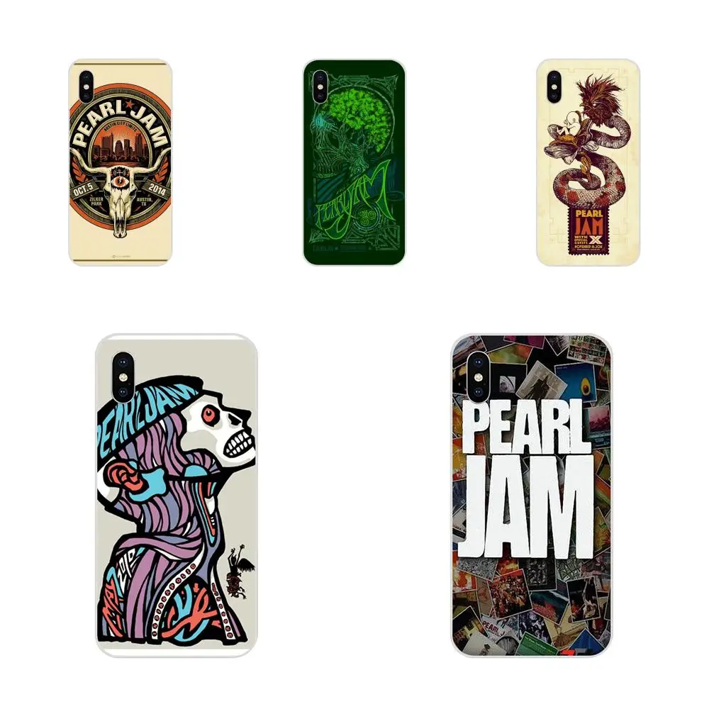 

Soft TPU Print Phone Cover Case For Apple iPhone X XS Max XR 4 4S 5 5C 5S SE 6 6S 7 8 Plus Pearl Jam Pj Milwaukee