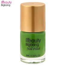 BeautyBigBang 6 бутылок 9 мл штамповка лак для ногтей Черный Зеленый цвет краски для ногтей Перманентный лак для нейл-арта Набор лаков