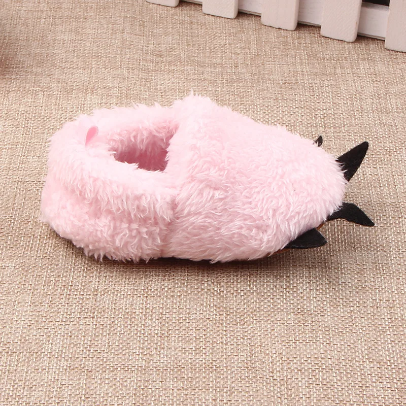 Koovan Children Home Shoes Winter Warm Stuffed Claws Out Shoes Baby Toddler Firstwalkers For Baby Boys Girls Lovely Slipper