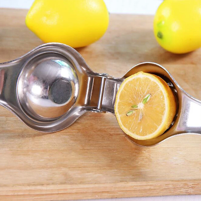Manual Lemon Squeezer Stainless Steel Citrus Juicer Hand Orange Fruit Pressing Kitchen Household Tools Mini Portable Blender lemon squeezer juice squeezer fruit juicer