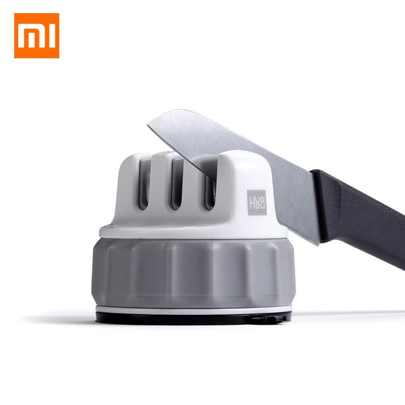 

XIAOMI HUOHOU Sharpen Stone Double Wheel Whetstone Sharpeners K-nife Sharpening Tool Grindstone Kitchen Tools
