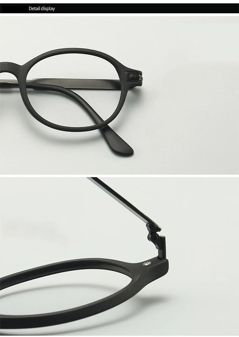 Ahora Anti Blue Light Reading Small Frame Round Presbyopia Glasses Eyewear For Men Women Hyperopia Eyeglasses With Diopters