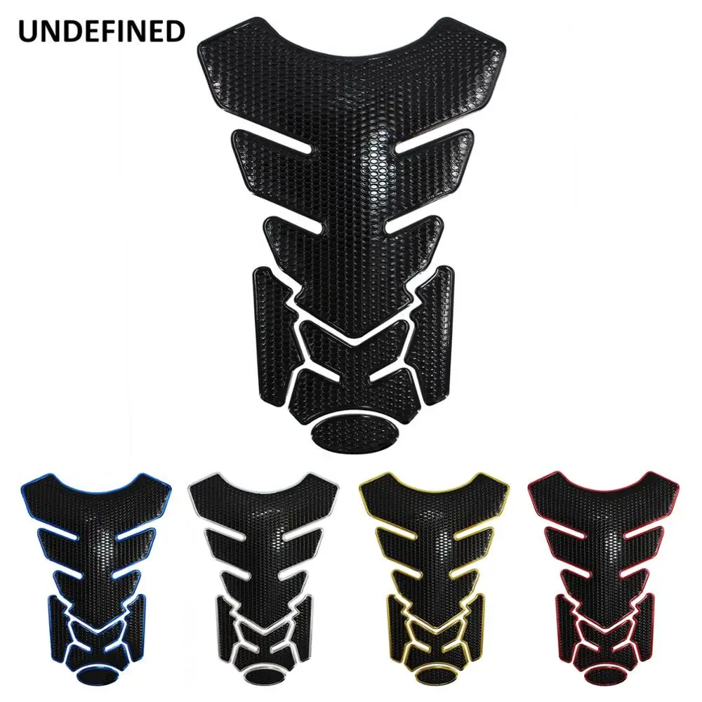 Motorcycle Fuel Tank Sticker 3D Gas Tankpad Protector Fishbone Decals for Honda Yamaha Ducati BMW Universal Pegatinas Moto limited edition logo 3d adhesive sticker waterproof and sunscreen universal sticker for motorcycle refit for vespa honda yamaha