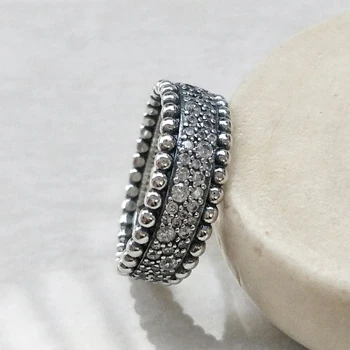 

Fashion 2020 Valentine's Day Bead Inlaid Zircon Rings Beautiful Jewelry Gift Wedding Party Fit Original Charm