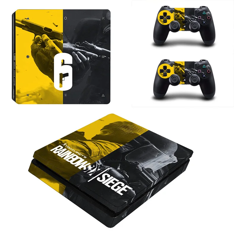 Tom Clancy's Rainbow Six Siege PS4 тонкие наклейки Play station 4 тонкий стикер кожи для playstation 4 тонкая консоль и контроллер