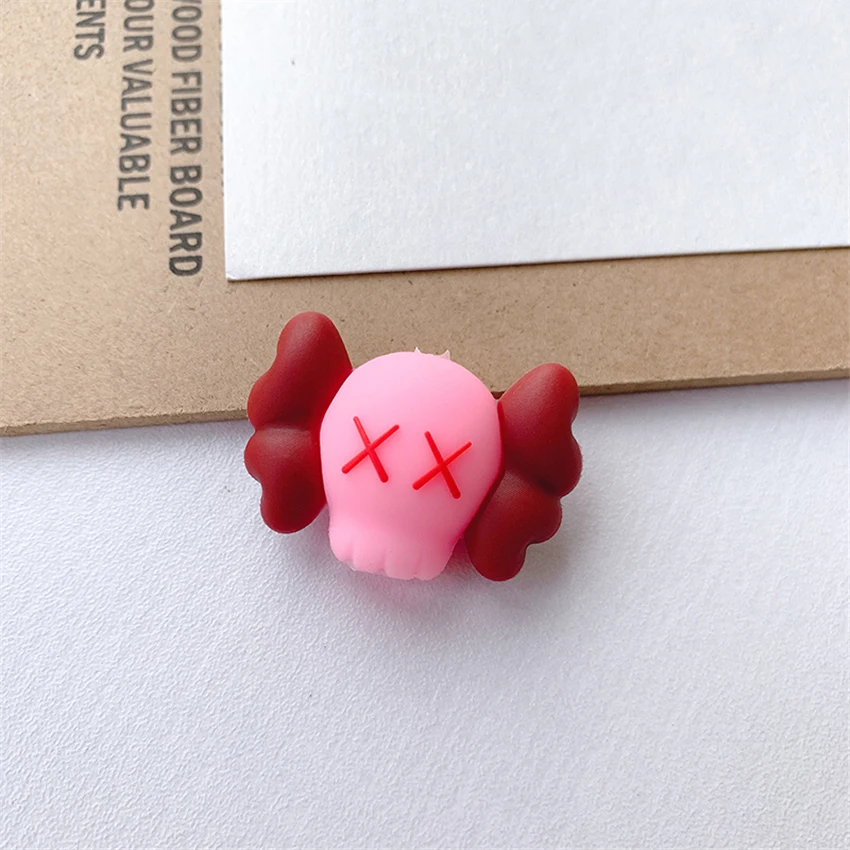 pink kaws 1 шт милый мультфильм авокадо Durian Cola форма кабель протектор, линия передачи данных Шнур намотки защитный чехол, покрытие кабеля для iPhone - Цвет: pink kaws