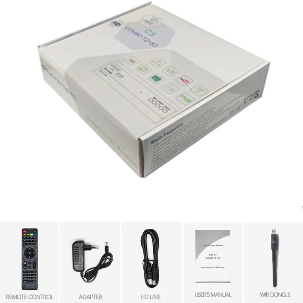 DVB T2 + S2 Combo H.264 Поддержка 3D интерфейса Youtube Bisskey наземный спутниковый ресивер HD