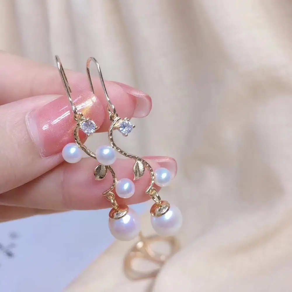 

Серьги из серебра 925 пробы с цветком, фурнитура для крепления, базовые крепления, ювелирные детали, аксессуары для жемчуга, бусины, Нефритовый хрусталь