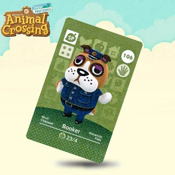 

106 Booker Animal Crossing Card Amiibo Cards Work for Switch NS 3DS Games