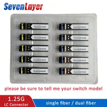 SFP модуль 1,25G LC BiDi 1310nm/1550nm WDM переключатель совместимый SFP модуль приемопередатчика с переключателем с функцией DDM