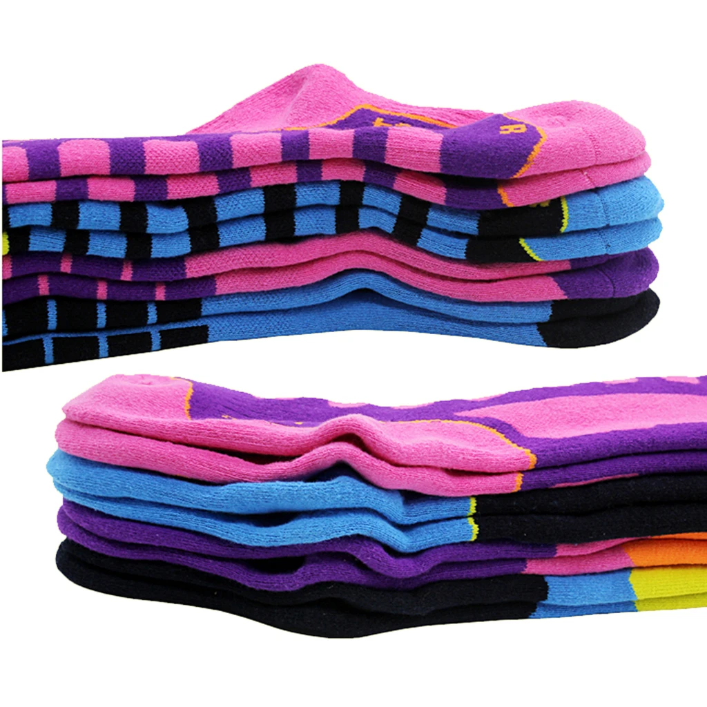 1 Pair Outdoor Thermal High Performance Ski Snowboard Hiking Walking Long Ski Socks Winter Thermal Socks