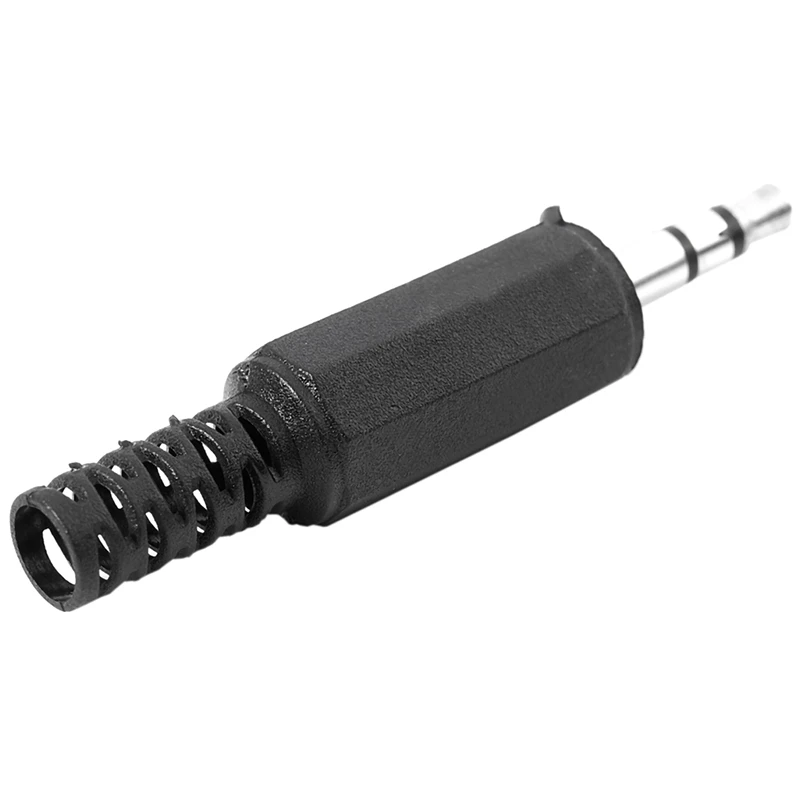 

10 pcs 3.5mm 1/8" o Male Plug Jack Adapter Stereo Connector Headphone Black