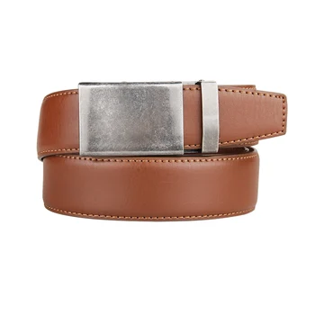 

2020 New Arrivals Men 100% Genuine Leather Belt Cowhide Cowboy Belt Straps With Alloy Automatic Buckle Leather Straps