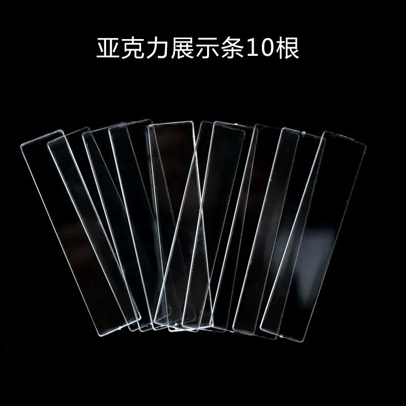 

10Pcs Professional False Nail Tips Nail Art Display Stand Transparent Practice Acrylic Gel Polish Holder Manicure Showing Tool