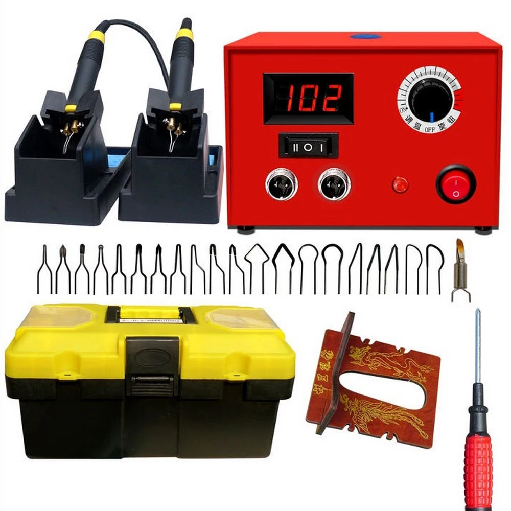 

Wood Burning Soldering Irons Crafts Tools 25W AC 110V/220V LH50-SG-H2T Digital Pyrography Pen Machine Kit Set US/EU/UK/AU Plug
