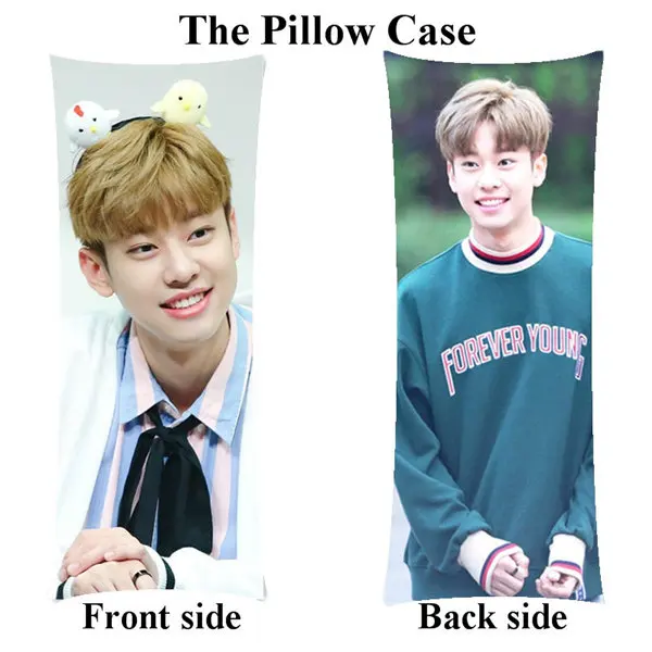 pillowcase Женские Kpop AB6IX девушка тела мультипликационным мотивом KimDonghyun Длинная Подушка Чехол Крышка - Цвет: pillowcase
