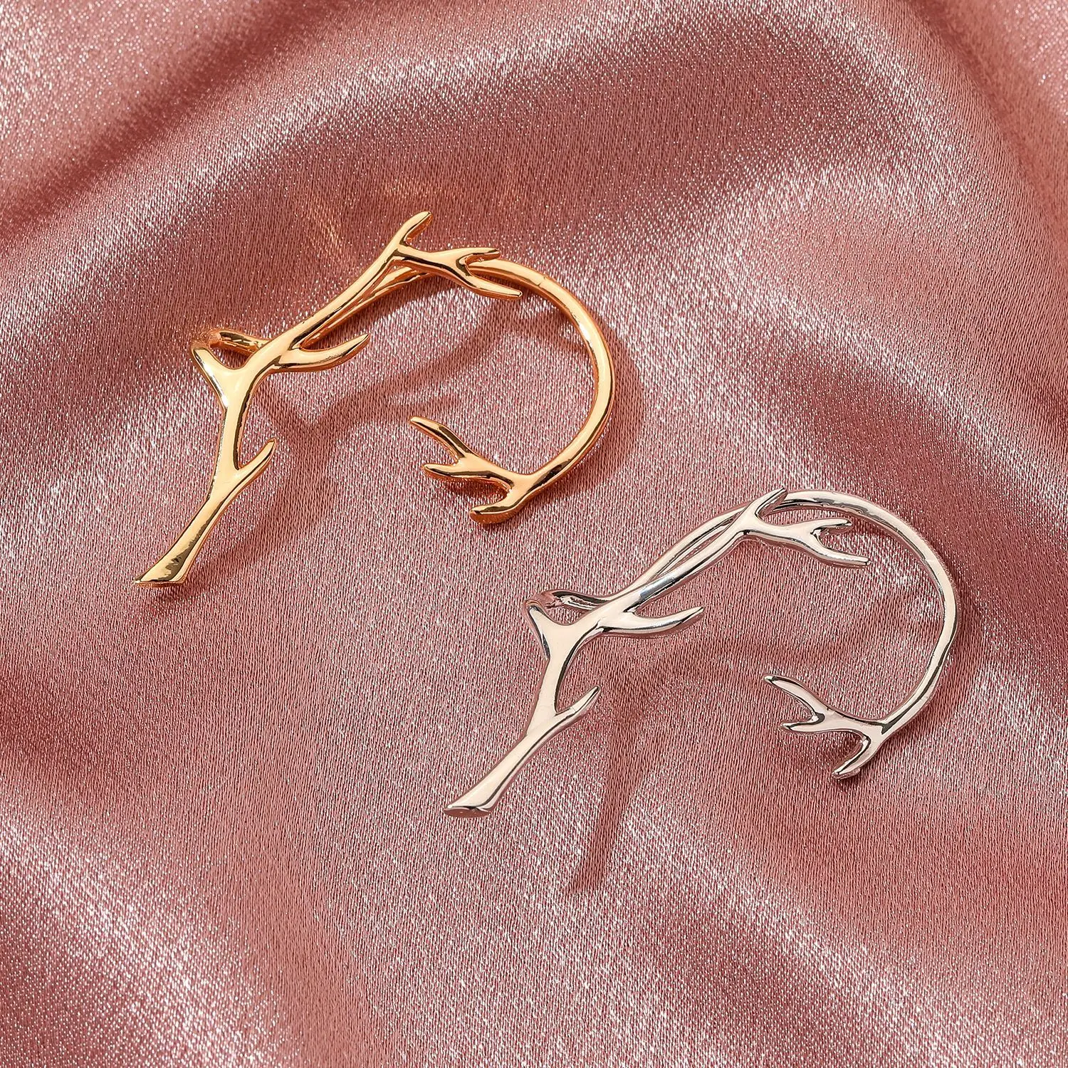 Punk No Piercing Branch Clip Earring For Women Vintage Geometric Metal Cartilage Ear Hanging Trend Party Jewelry 1Pcs ear clip earrings clip earrings ear clip ear accessories