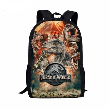 

Jurassic World Kids School Bags for Boys T-rex Dinosaur Backpack Primary Children Book Bags Kids Gift Bag Mochilas