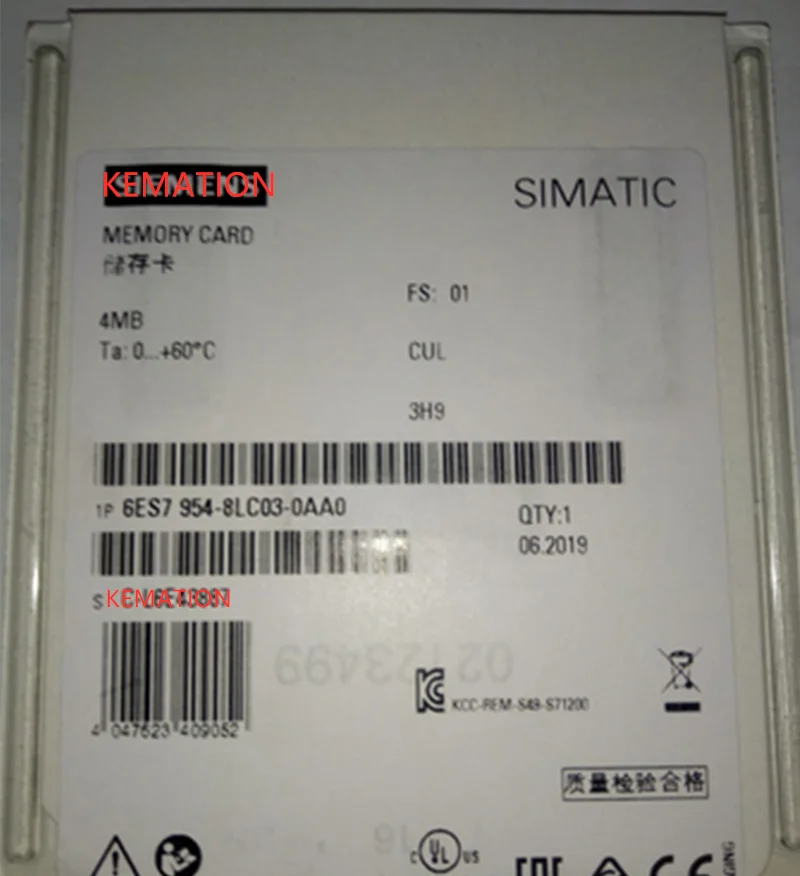 Оригинальная карта памяти 6ES7954 8LC03 0AA0 Simatic S7 6ES79548LC030AA0 4 Мб|Контроллер двигателя| |