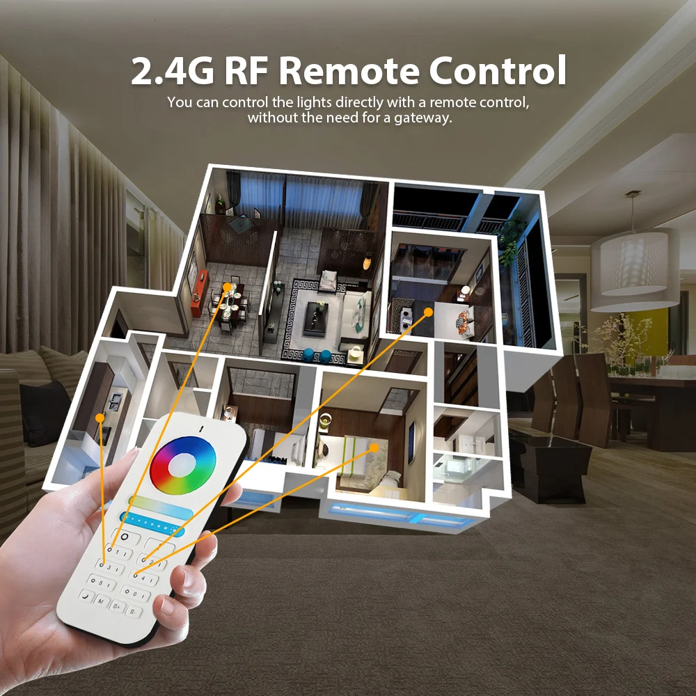 G светодиодный OPTO ZIGBEE Smart MR16 Plus лампа RGBWW DC 12 В прожектор RGBCCT светодиодный светильник работает с Alexa Echo Plus Голосовое управление ZIGBEE Hub